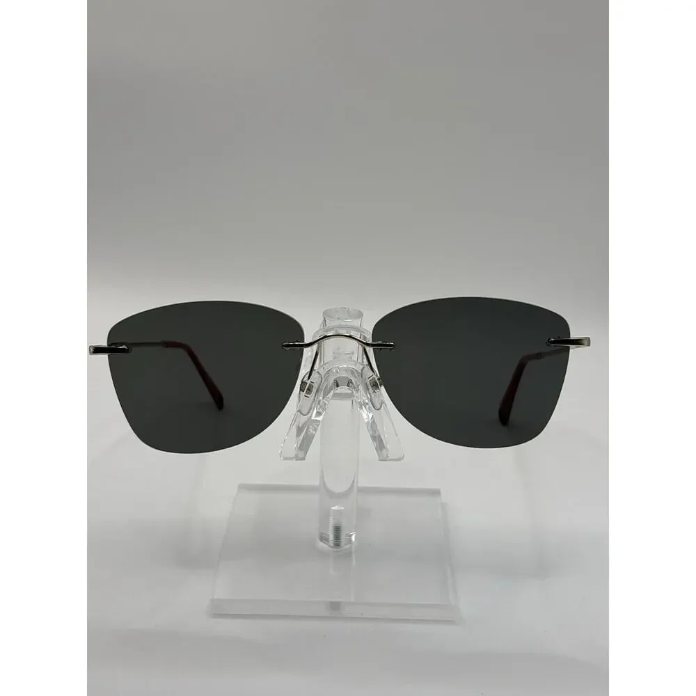 Yoji 32-001430 Rimless Sunglasses Gold Coral Dark Lens 56-18-145 Unisex